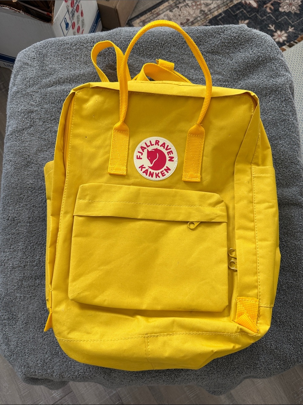 Fjallraven Kånken Backpack in Bright Yellow